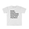 Bridal party helvetica ampersand shirt white