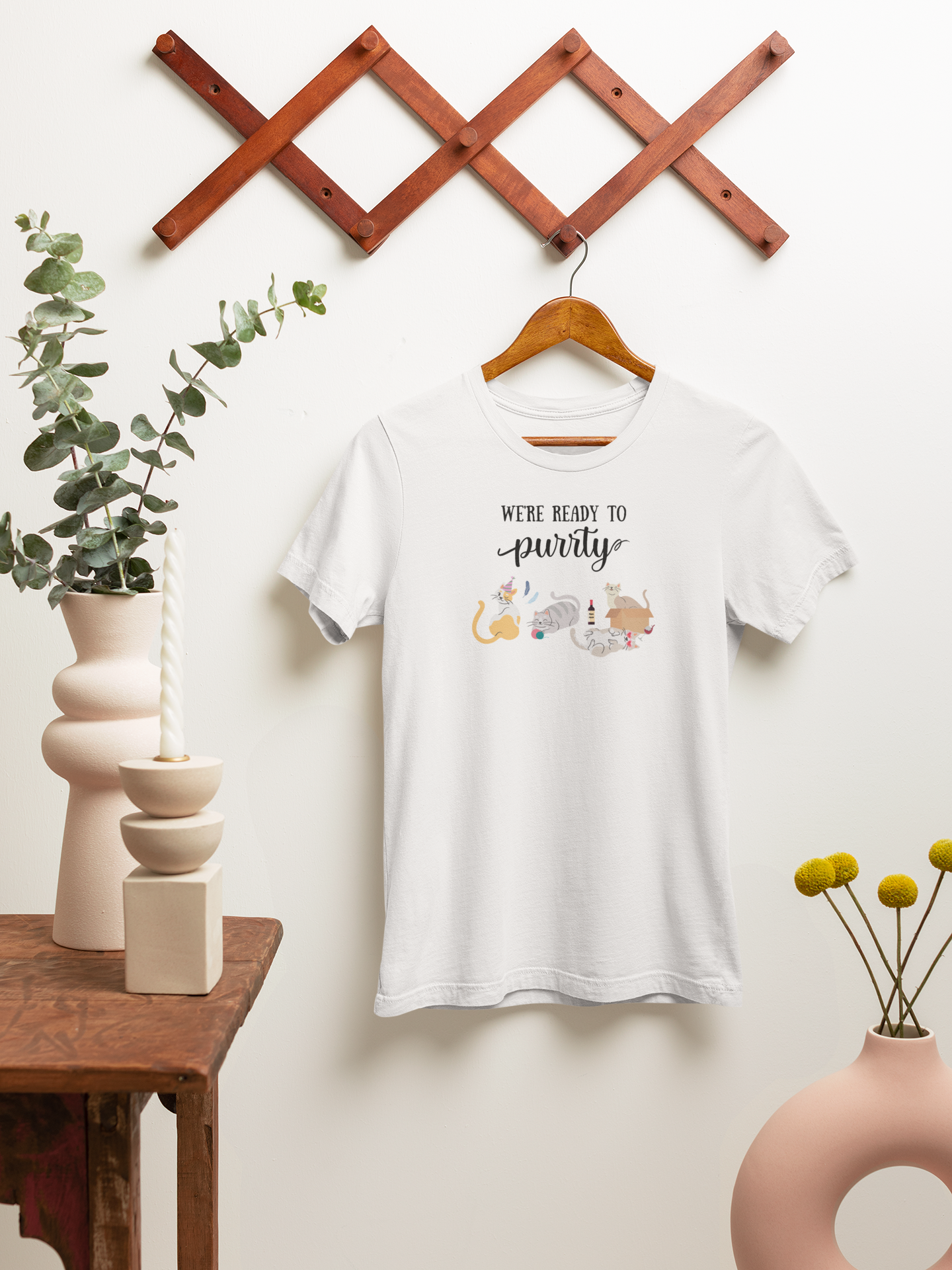 we're ready to purrty t-shirt