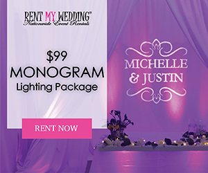Monogram Lighting Rental Package from Rent Your Wedding