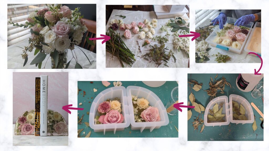 how to preserve your bridal bouquet in resin