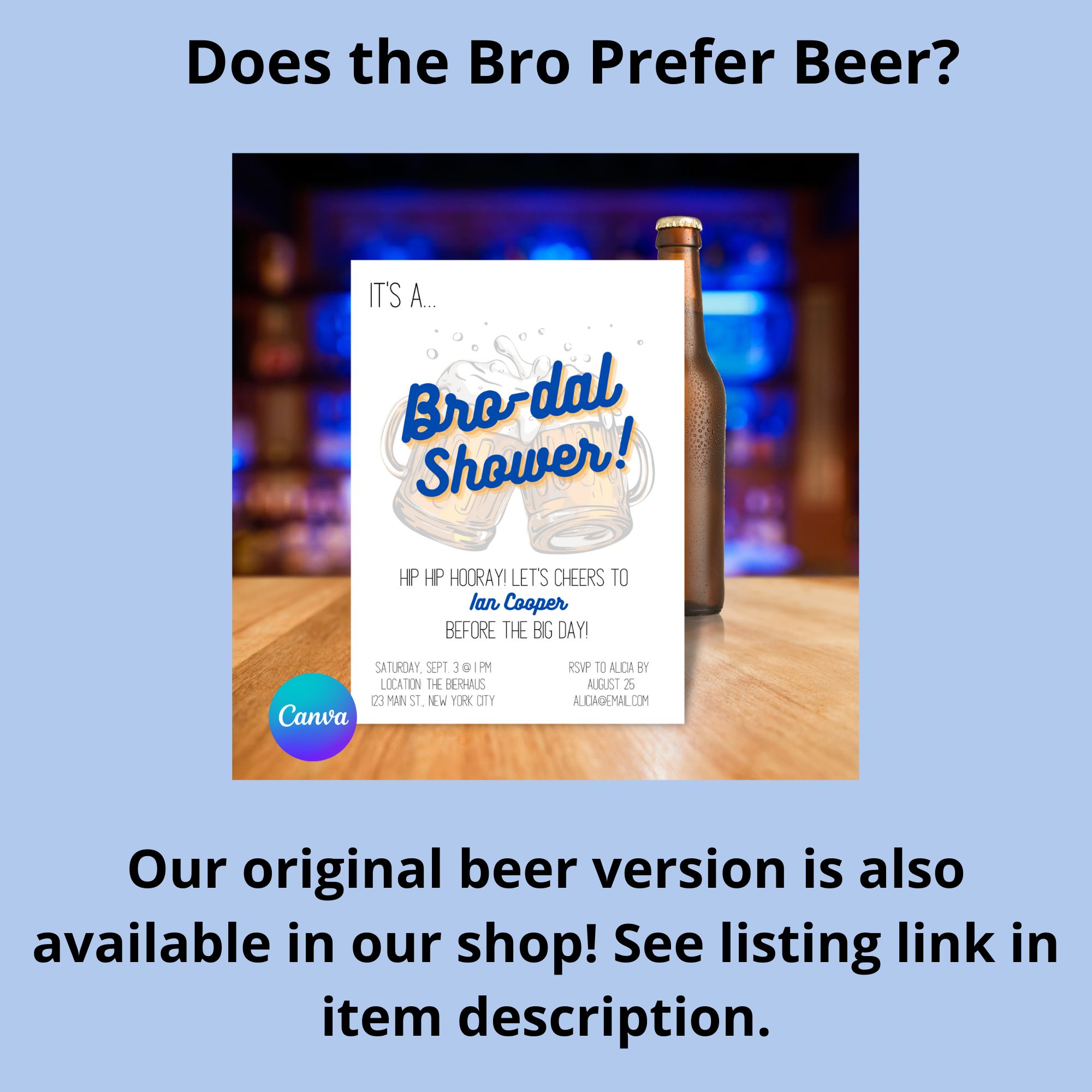 Brodal Shower with Beer Glasses